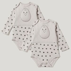 Nested Bean Zen Sack Bodysuit Classic Size Small (3-6 Months) set of 2